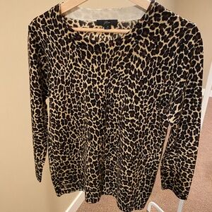 Jcrew Merino Wool Leopard Print Sweater, size M